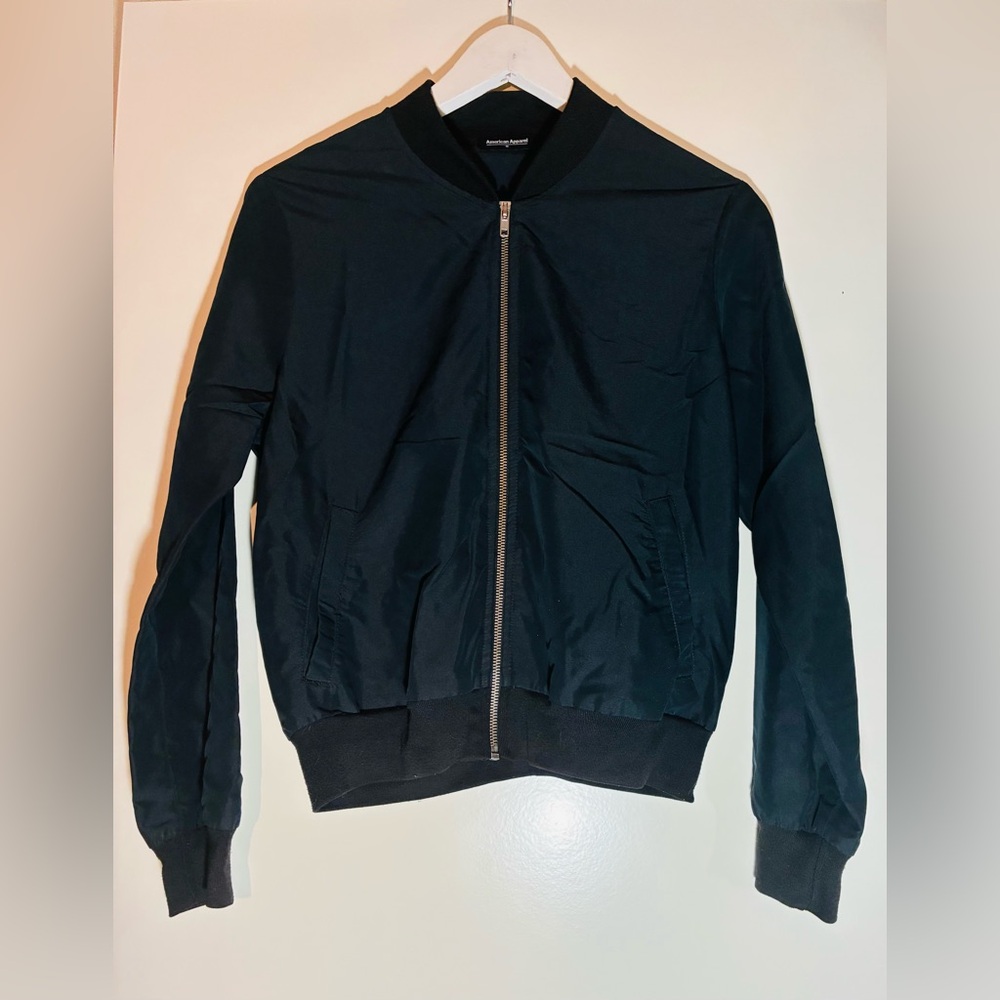 American Apparel Deep, Dark Blue Bomber Jacket